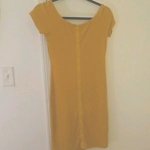 Gold bodycon dress